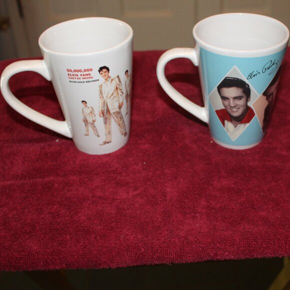 Elvis Signature Product Tall Mugs - 2011 & 2014 - Picture 1 of 4